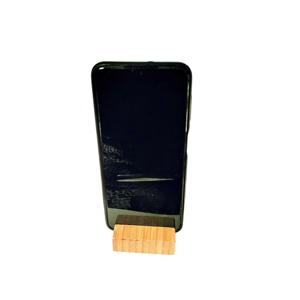 Bamboo Cell Phone - Tablet Stand Holder Desk Top Table Gift  Home Office - Picture 2 of 4